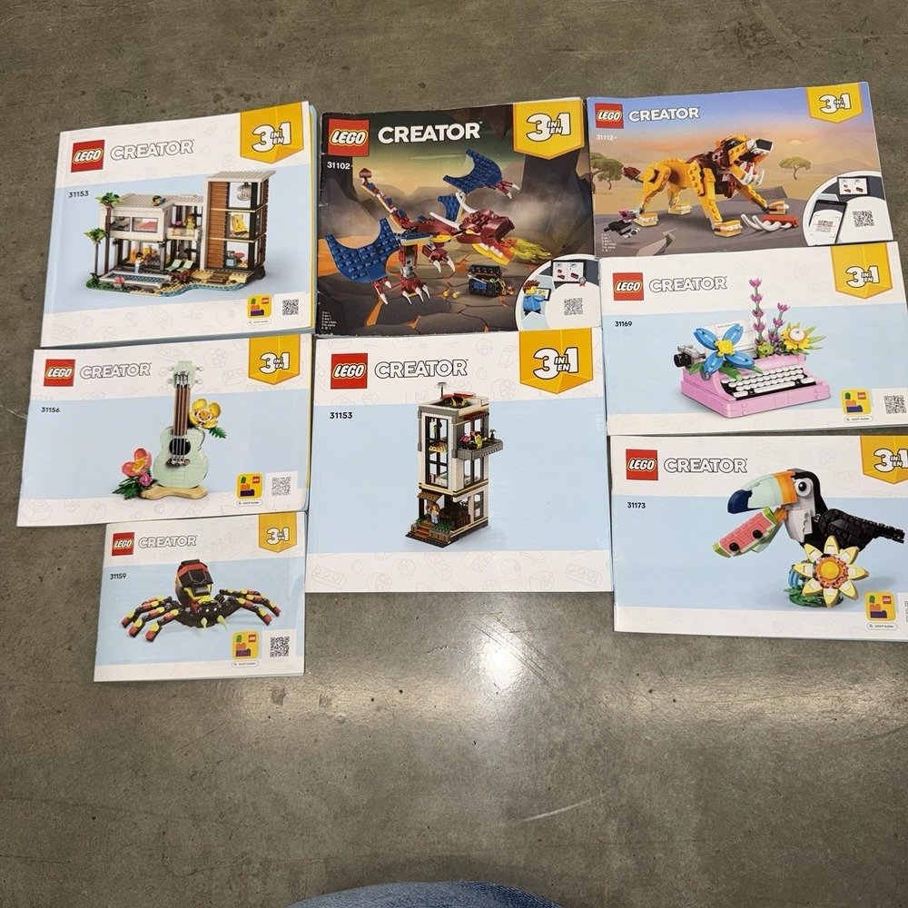 LEGO‎ Creator Instruction Manuals Lot 3-in-1 Sets 31153 31102 - Picture 1 of 6